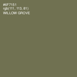 #6F7151 - Willow Grove Color Image